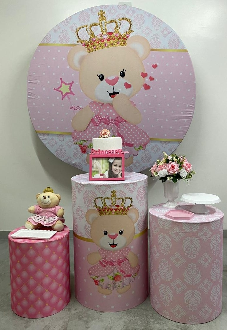 Kit Básico Ursa Realeza  - A FESTA E DECORAÇÃO