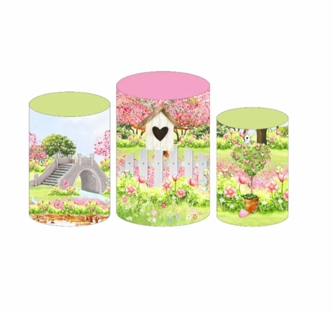 Jardim Encantado Capa Trio de Cilindros - A FESTA E DECORAÇÃO