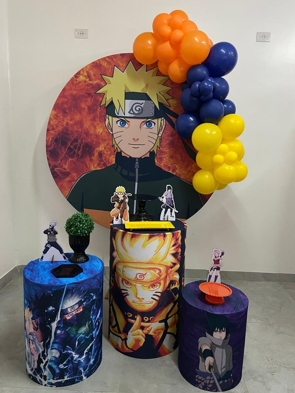 Kit Completo Com Balão Naruto - A FESTA E DECORAÇÃO