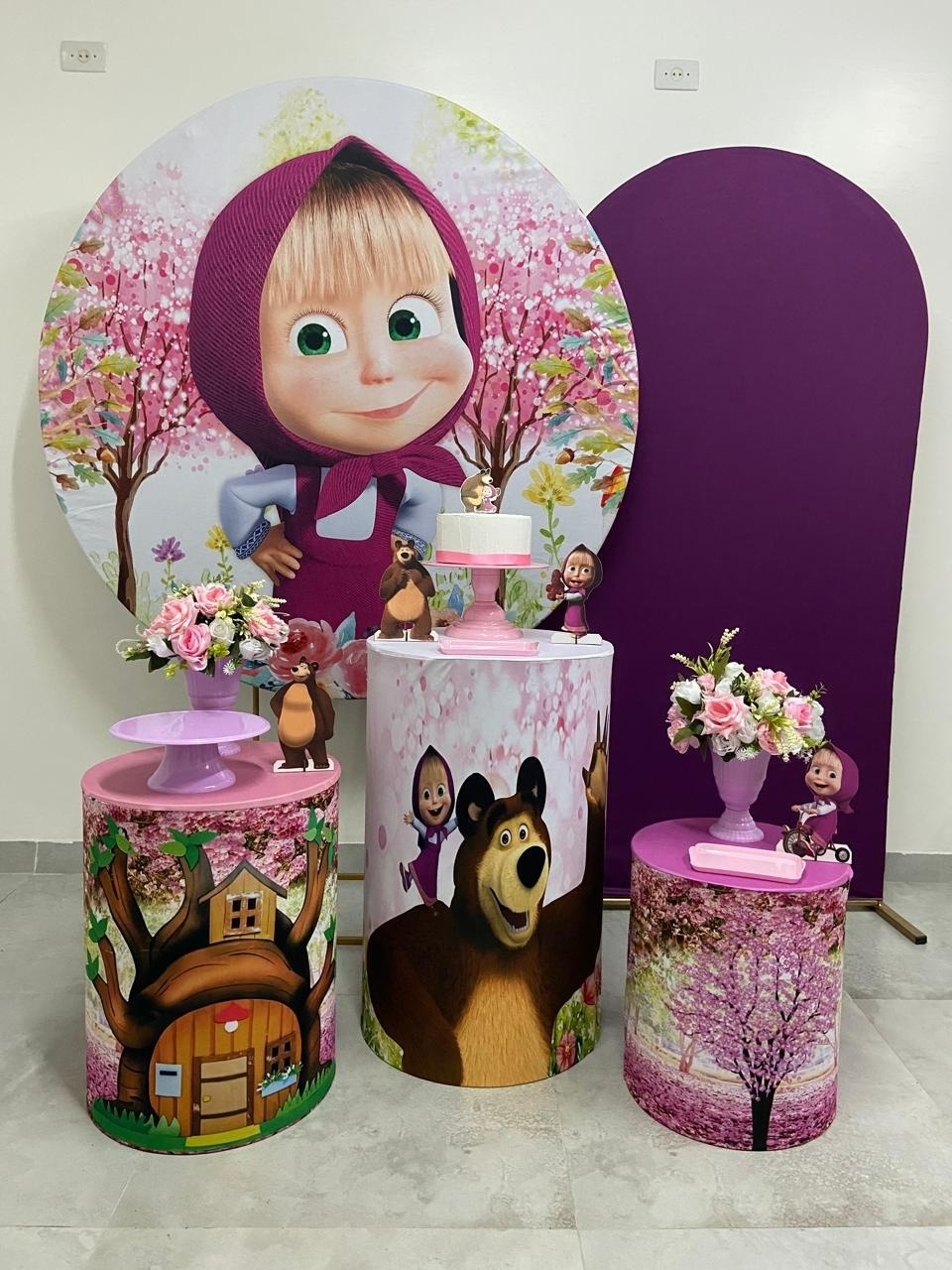 Kit Completo Com  Romano Masha E O Urso  - A FESTA E DECORAÇÃO