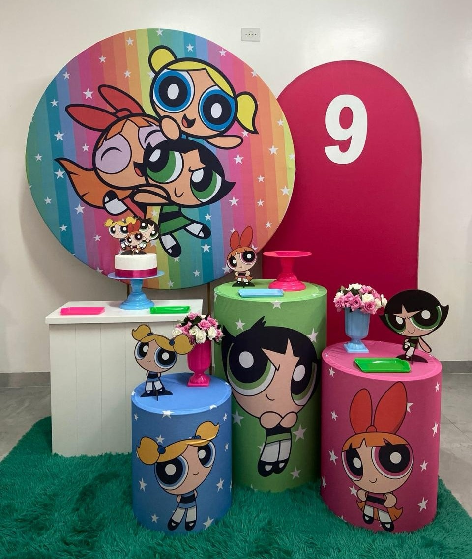 Kit Luxo Meninas Super Poderosas  - A FESTA E DECORAÇÃO