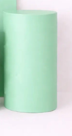 Capa Cilindro G Verde Claro Sálvia - A FESTA E DECORAÇÃO
