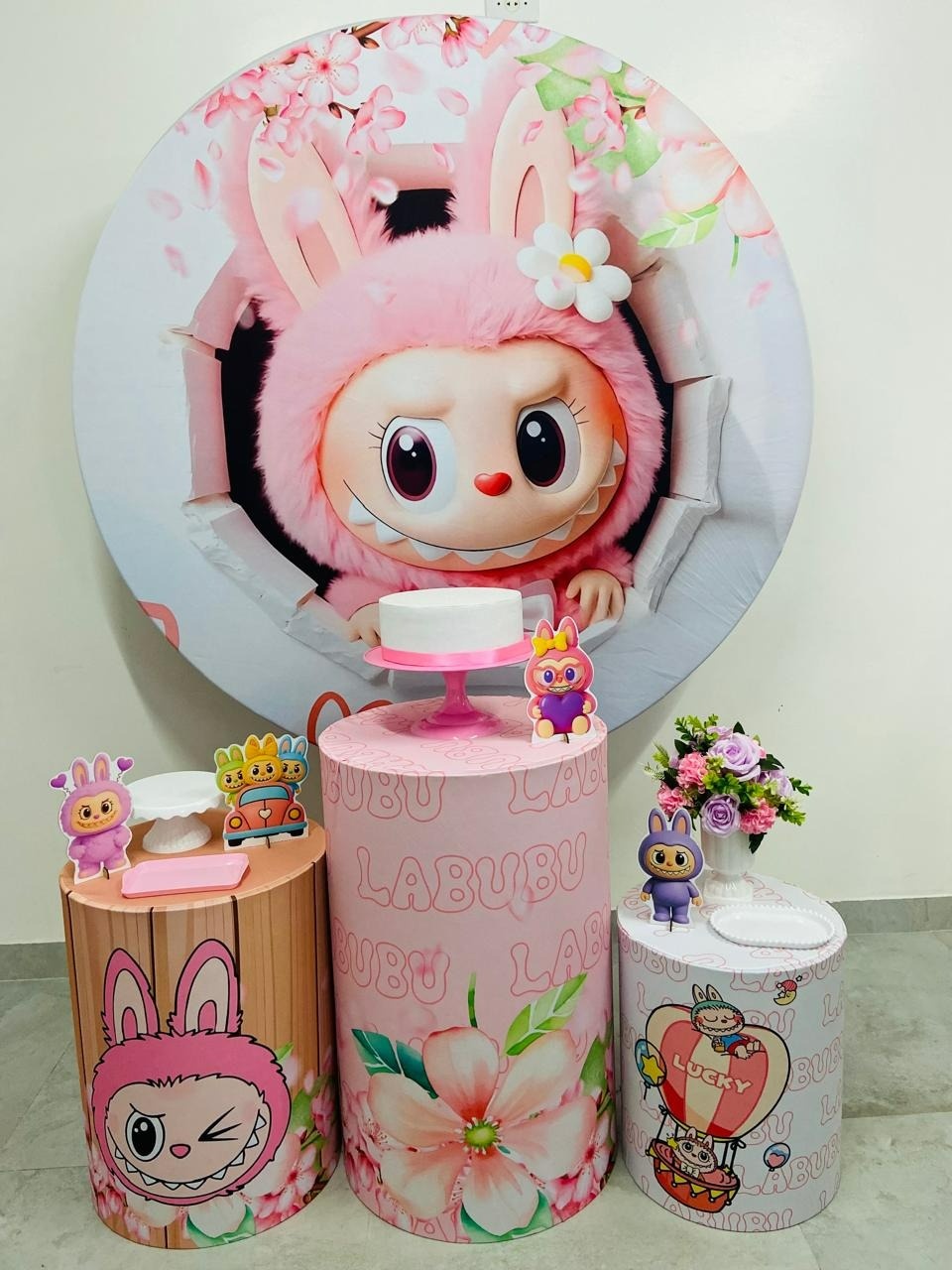 Kit Básico Labubu  - A FESTA E DECORAÇÃO