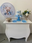 Urso Laço Azul Kit Festa Na Mesa G - imagem 1