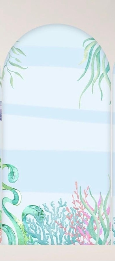 Capa Painel Romano Fundo Do Mar  - A FESTA E DECORAÇÃO