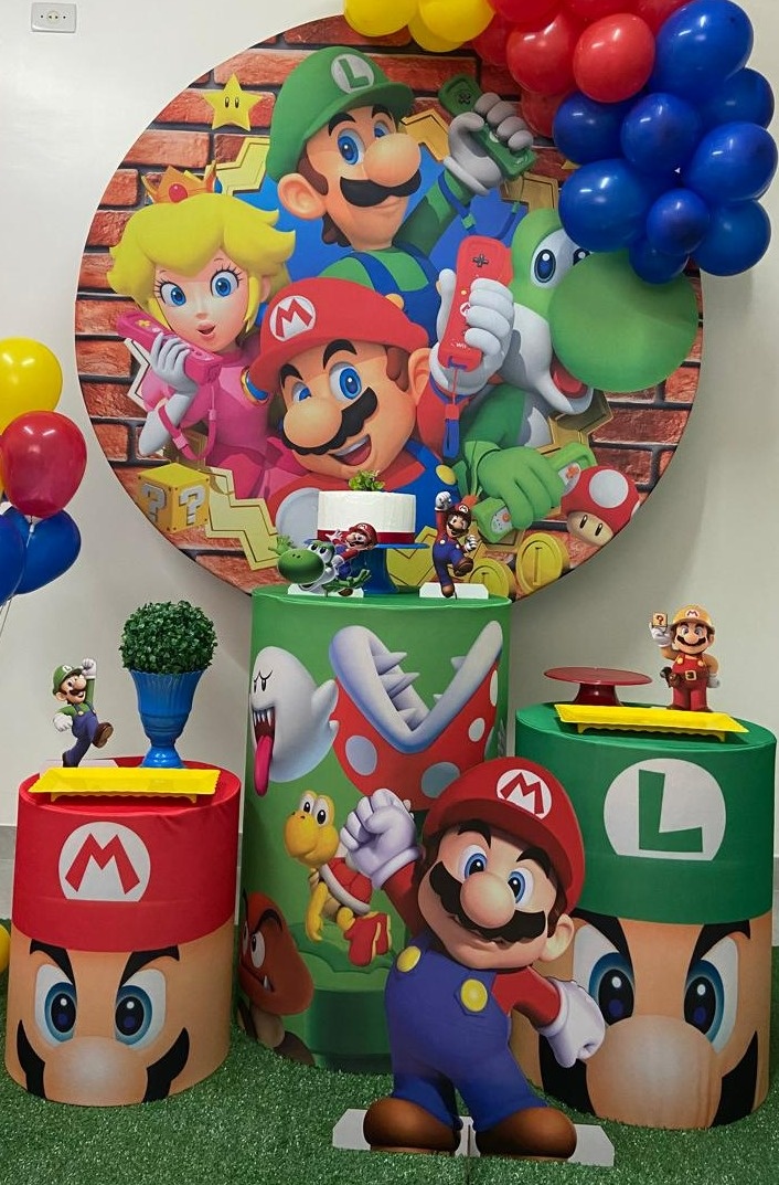 Kit Básico Super Mário  - A FESTA E DECORAÇÃO