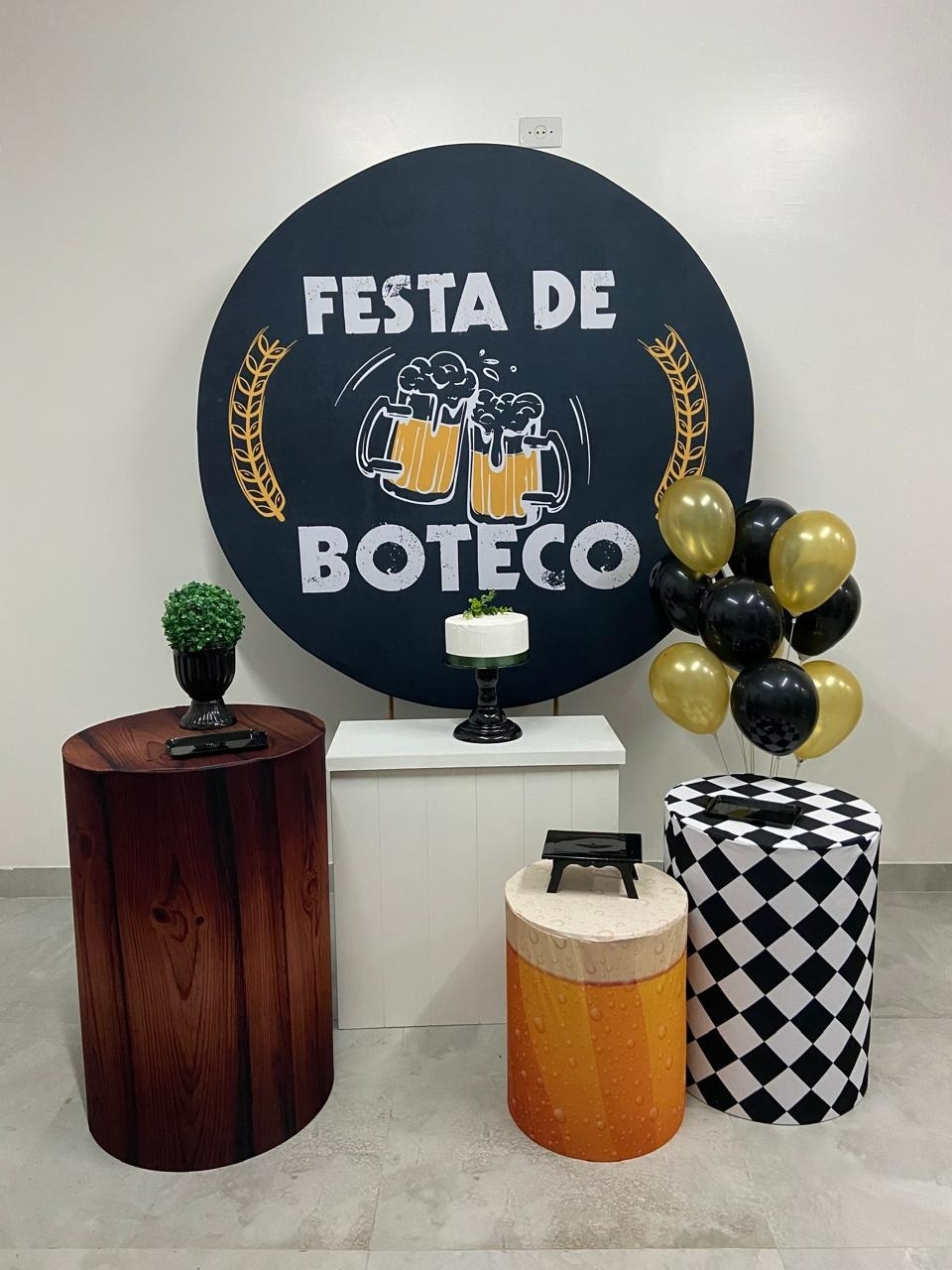 Kit Completo Com Balões Meu Boteco  - A FESTA E DECORAÇÃO