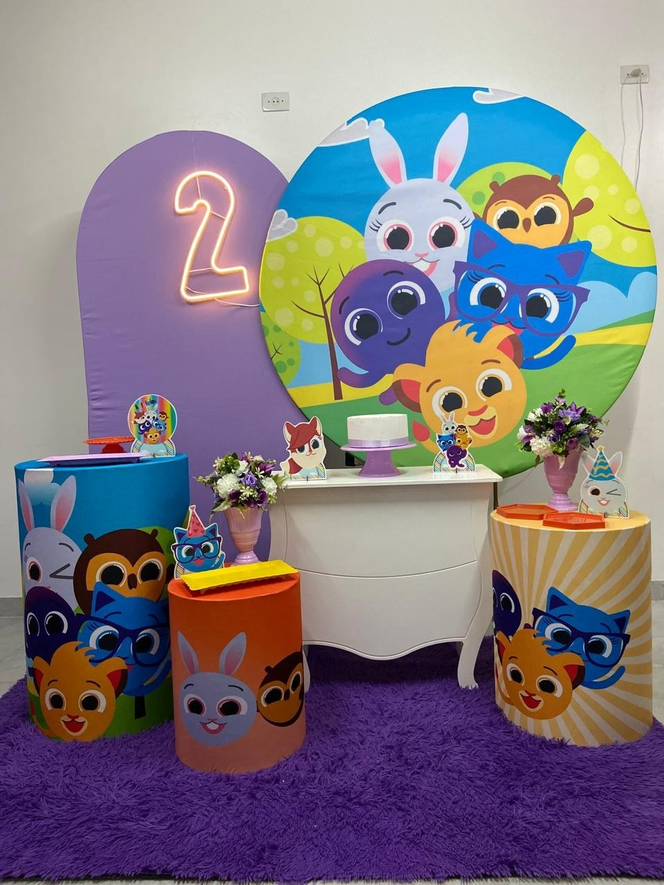 Kit Super Luxo Bolo Fofos   - A FESTA E DECORAÇÃO