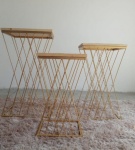 Mesa Aramada Dourado M 35X70 - imagem 2