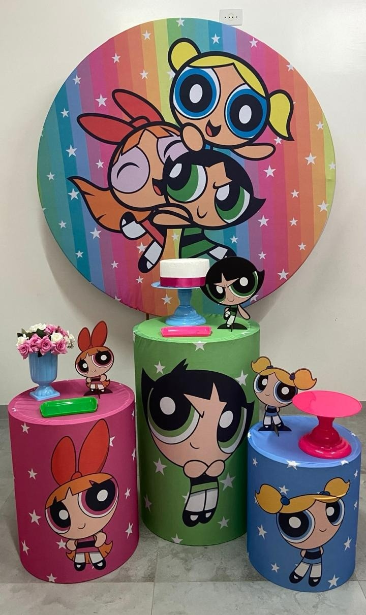 Kit Básico Meninas Super Poderosas  - A FESTA E DECORAÇÃO