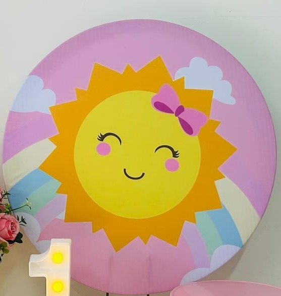 Capa 50X50 Solzinho Rosa - A FESTA E DECORAÇÃO
