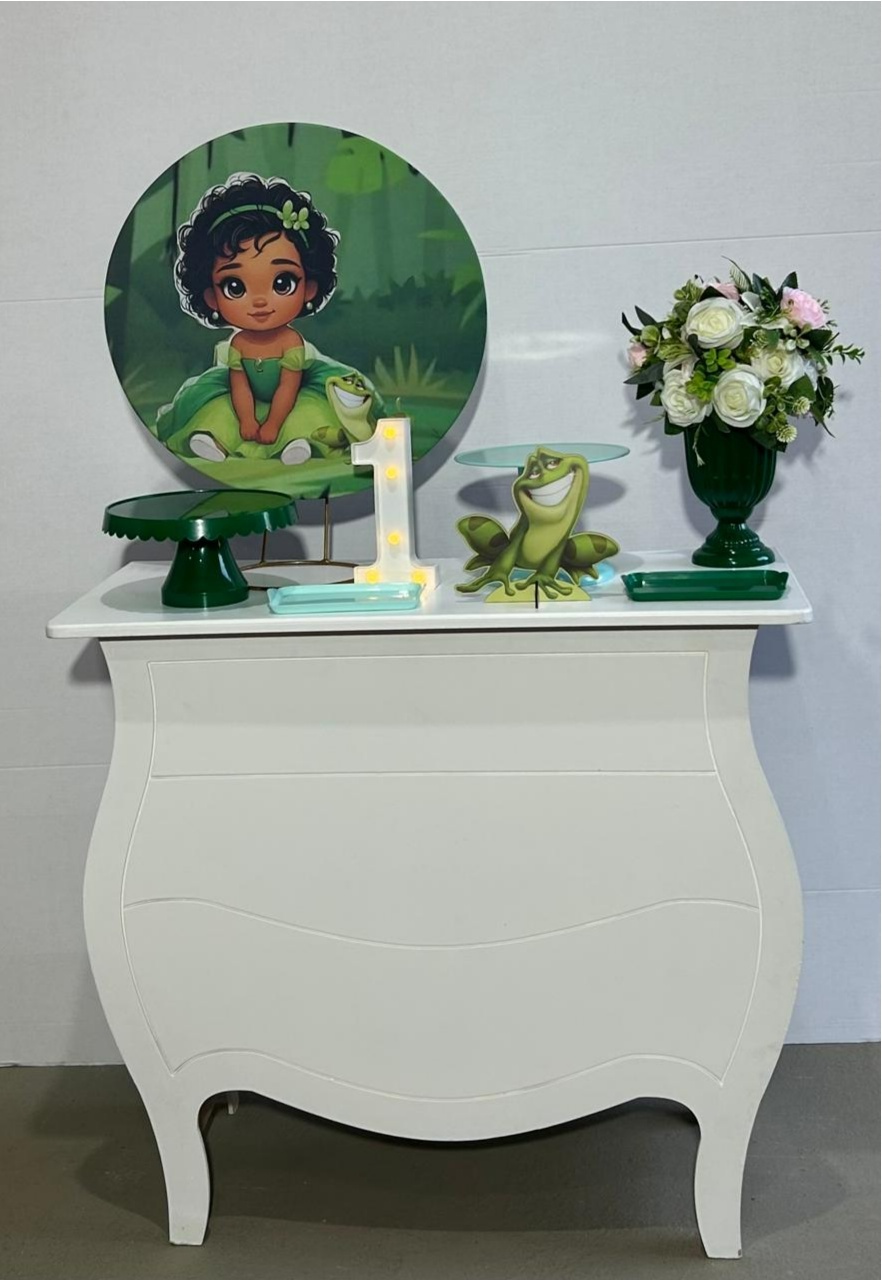Princesa Tiana Baby Festa Na Mesa G - A FESTA E DECORAÇÃO
