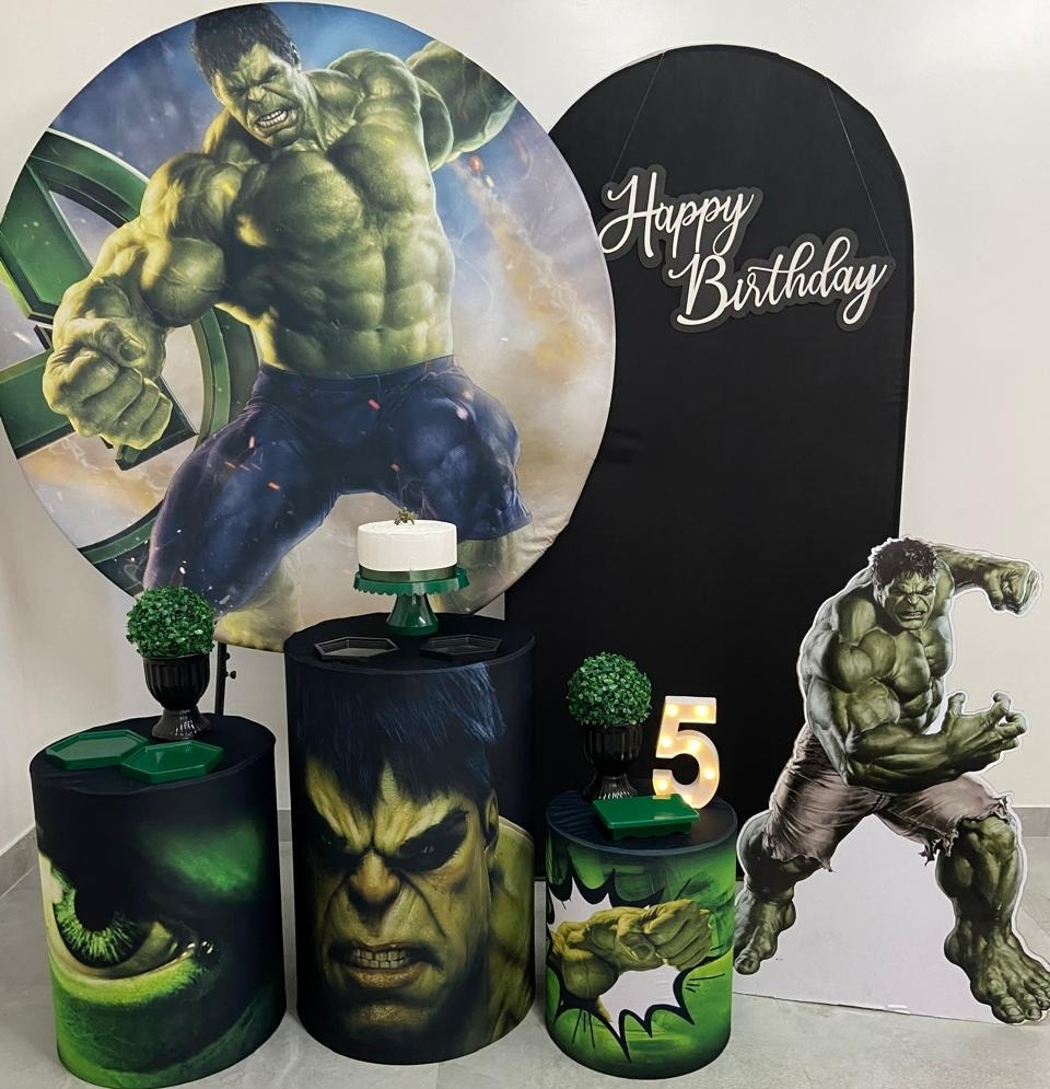Kit Completo Com Romano Hulk  - A FESTA E DECORAÇÃO
