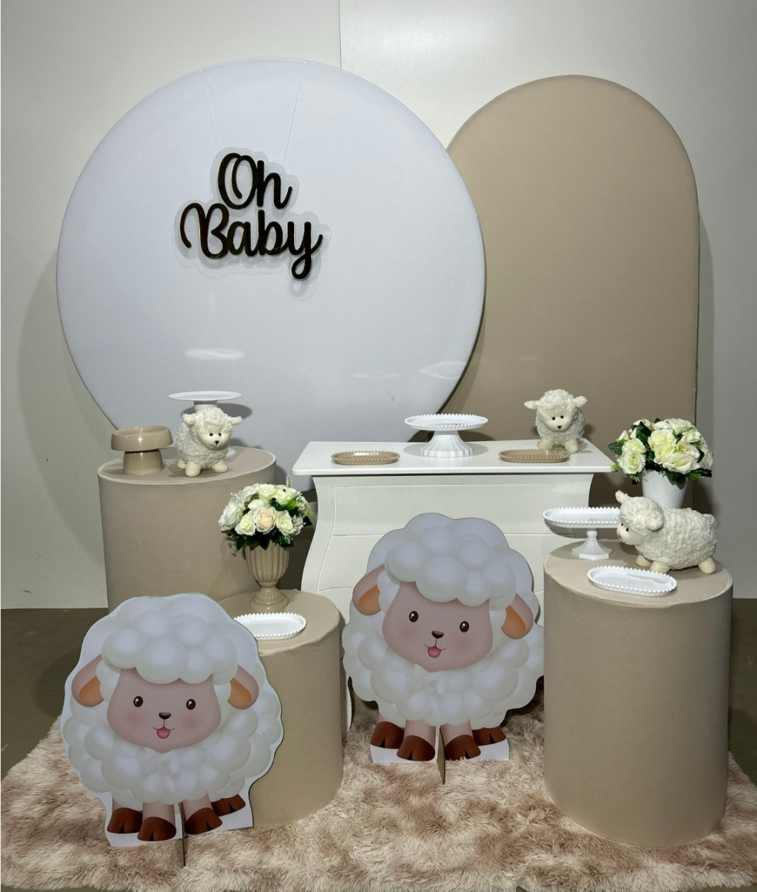 Ovelhinha Kit Luxo Neutro - A FESTA E DECORAÇÃO