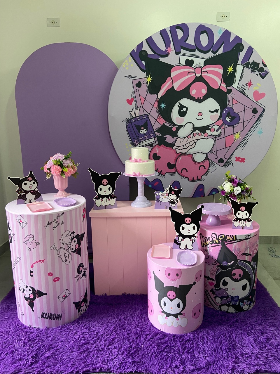 Kit Luxo Kuromi  - A FESTA E DECORAÇÃO