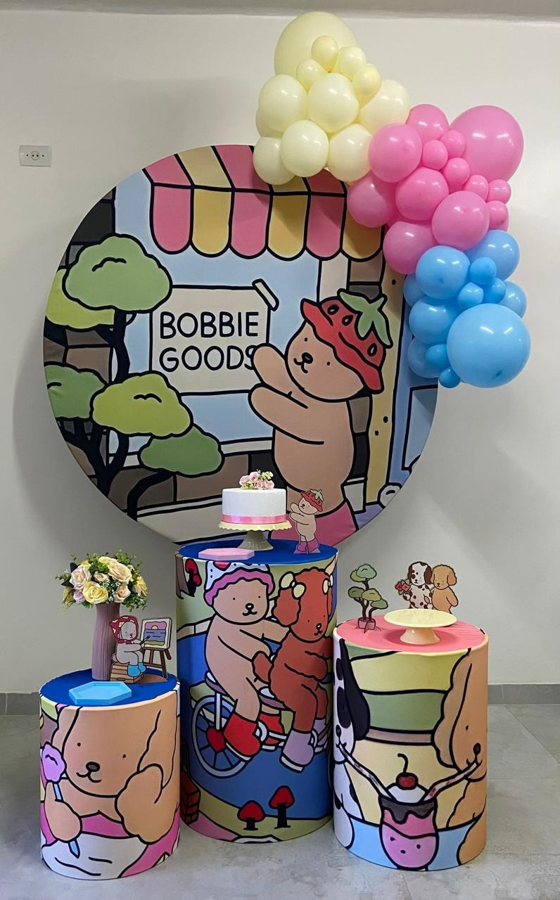 Kit Completo Com Balão  Bobbie Goods - A FESTA E DECORAÇÃO