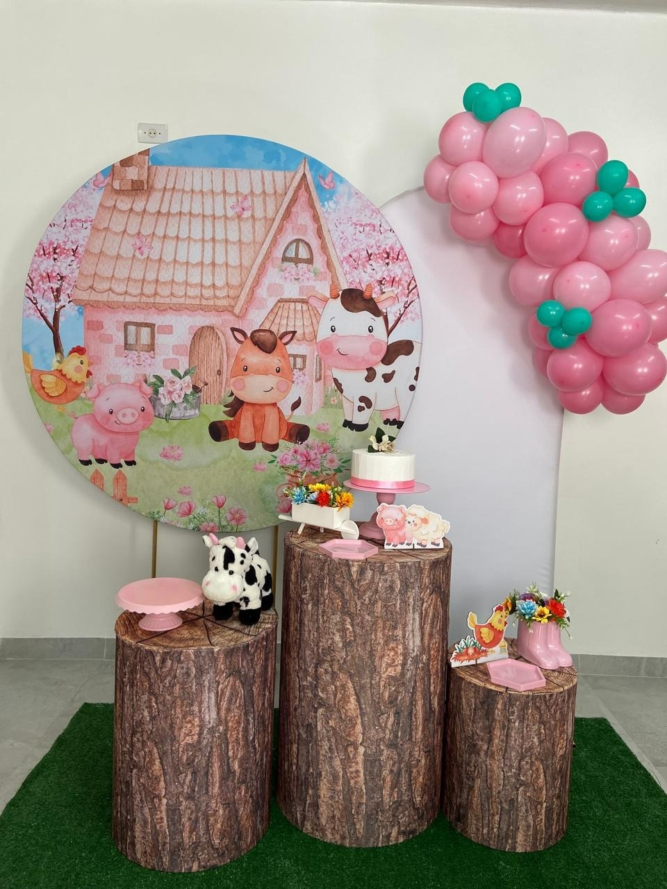 Kit Luxo Fazendinha Rosa  - A FESTA E DECORAÇÃO