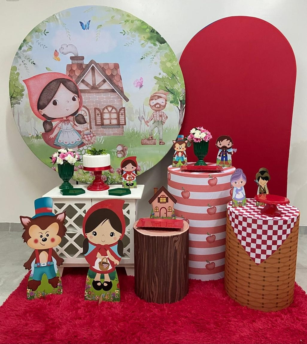Chapeuzinho Vermelho Kit Luxo - A FESTA E DECORAÇÃO
