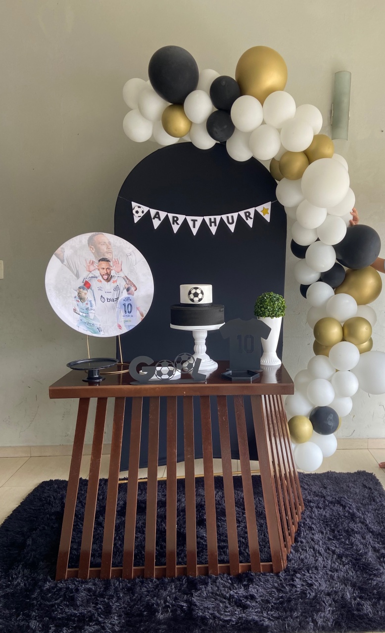 Futebol+Painel Romano+Painel 50Cm (Kit Personalizado  - A FESTA E DECORAÇÃO