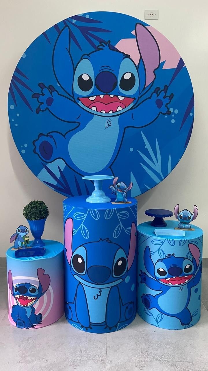 Kit Básico Stitch Azul - A FESTA E DECORAÇÃO