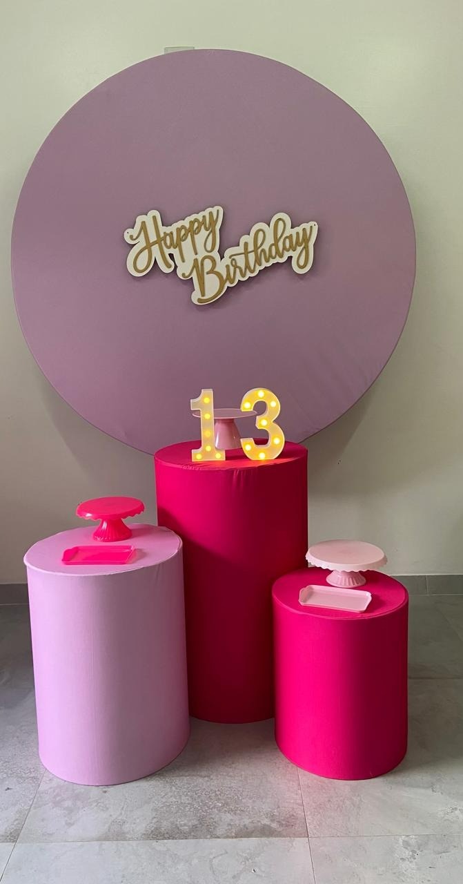 Kit Básico Rosa Liso - A FESTA E DECORAÇÃO