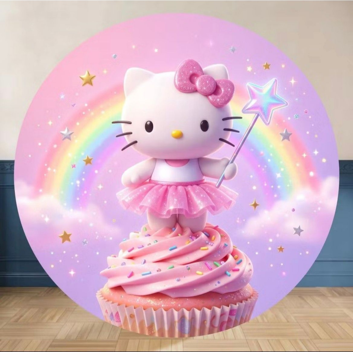 Hello Kitty Capa 50X50 - A FESTA E DECORAÇÃO
