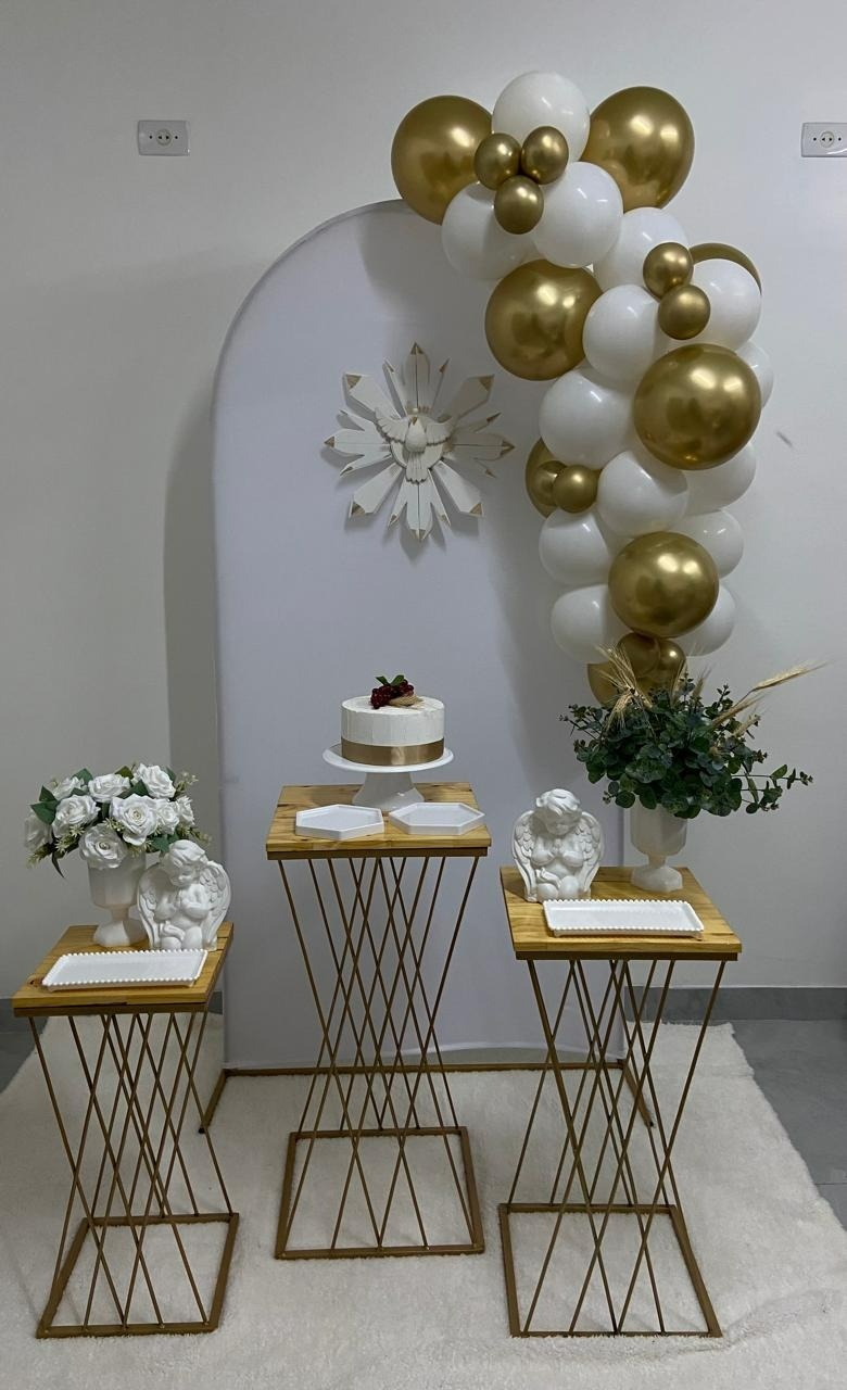Espírito Santo Romano Branco Kit Sacramentos - A FESTA E DECORAÇÃO