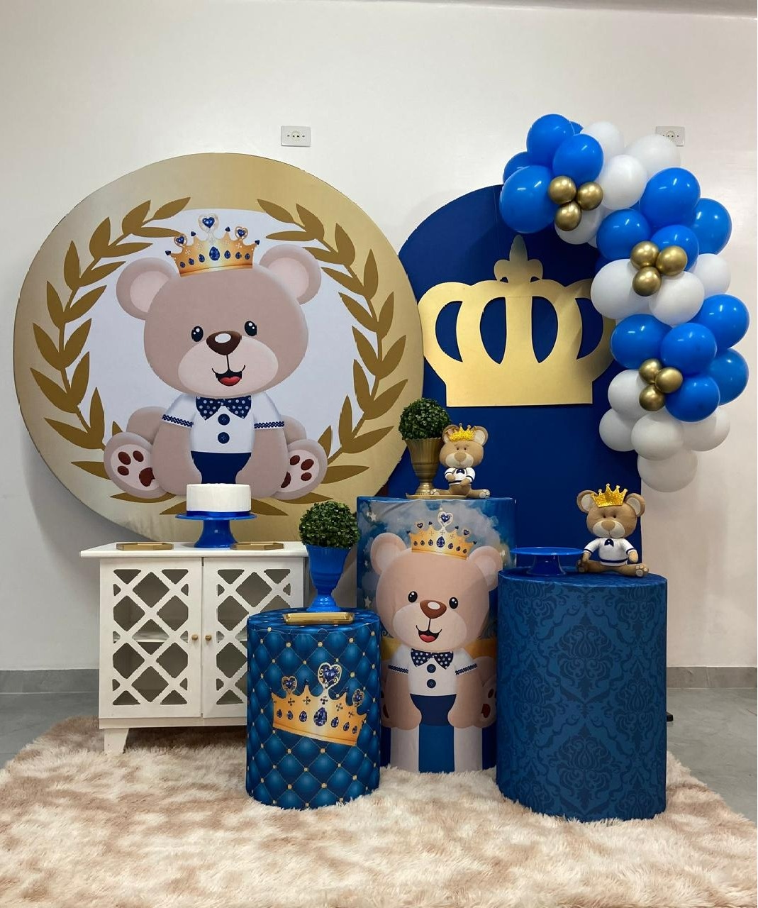 Urso Realeza  Kit Super Luxo - A FESTA E DECORAÇÃO