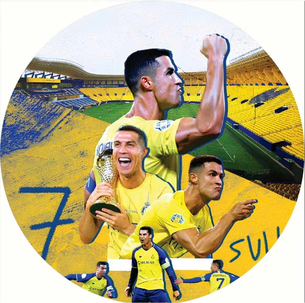 Capa Painel 1,50 Cristiano Ronaldo - A FESTA E DECORAÇÃO