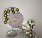Kit Festa Na Mesa Gg Happy Birthday Dourado - imagem 2