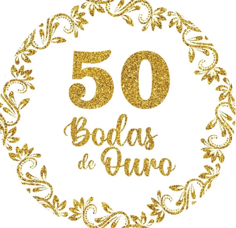 Capa Bodas de Ouro 1,50 - A FESTA E DECORAÇÃO