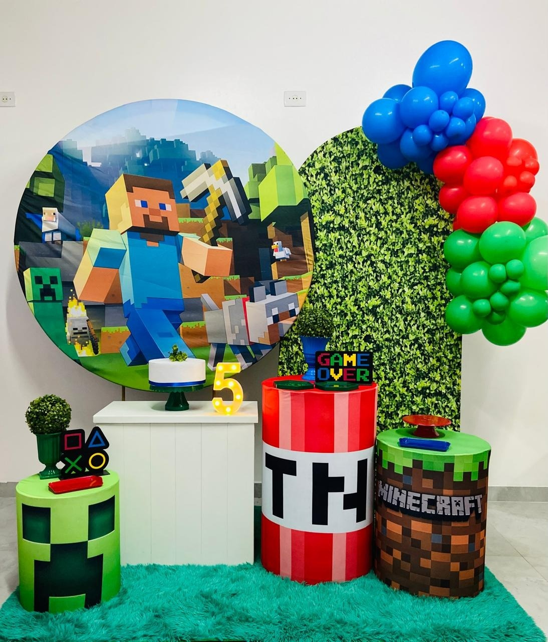  Minecraft Kit Super Luxo  - A FESTA E DECORAÇÃO