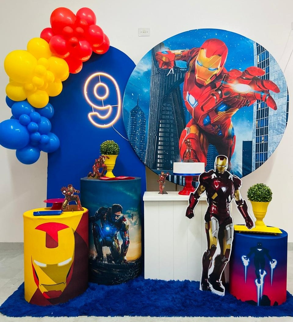 Kit Super Luxo Homem de Ferro  - A FESTA E DECORAÇÃO