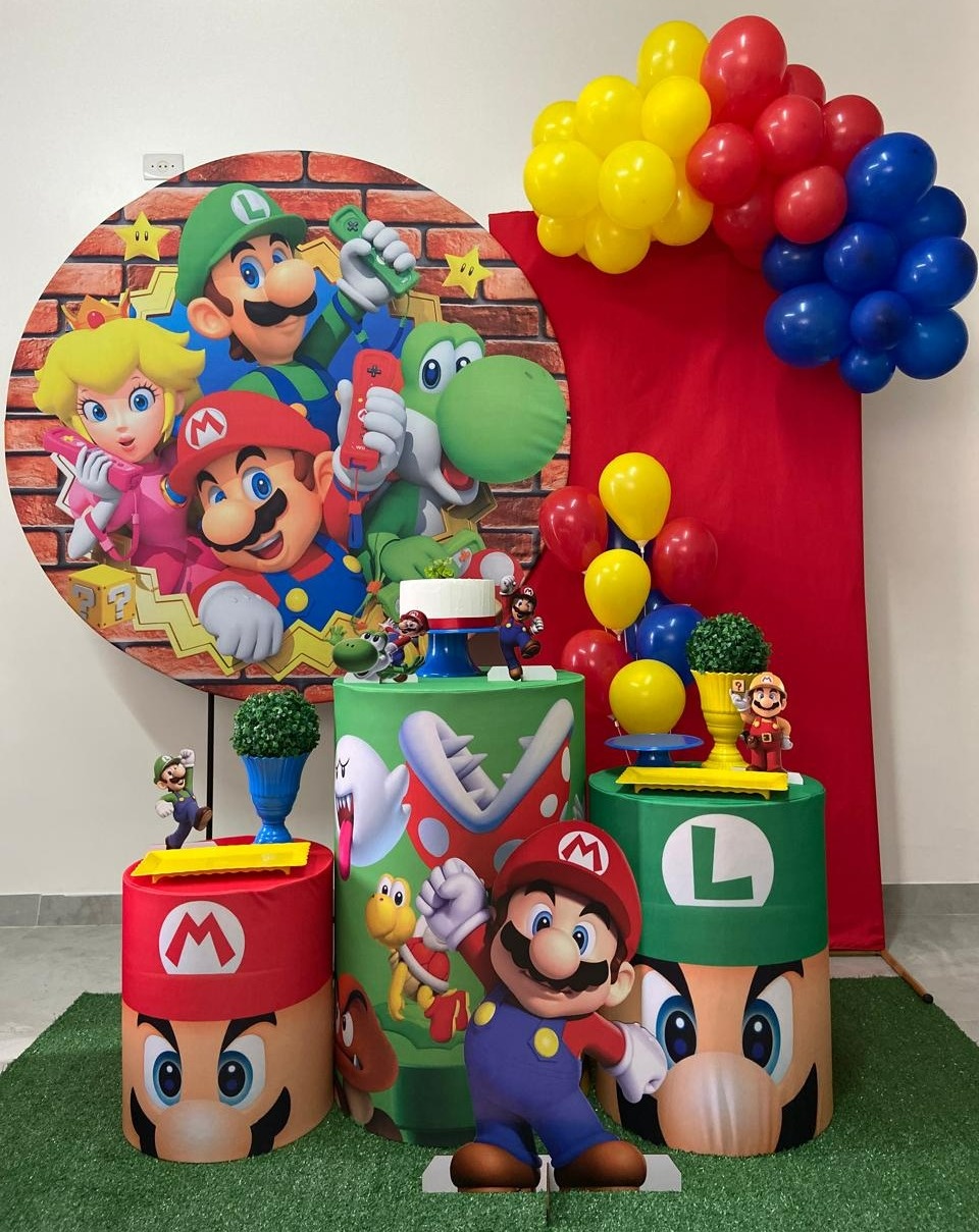 Super Mário Kit Luxo - A FESTA E DECORAÇÃO