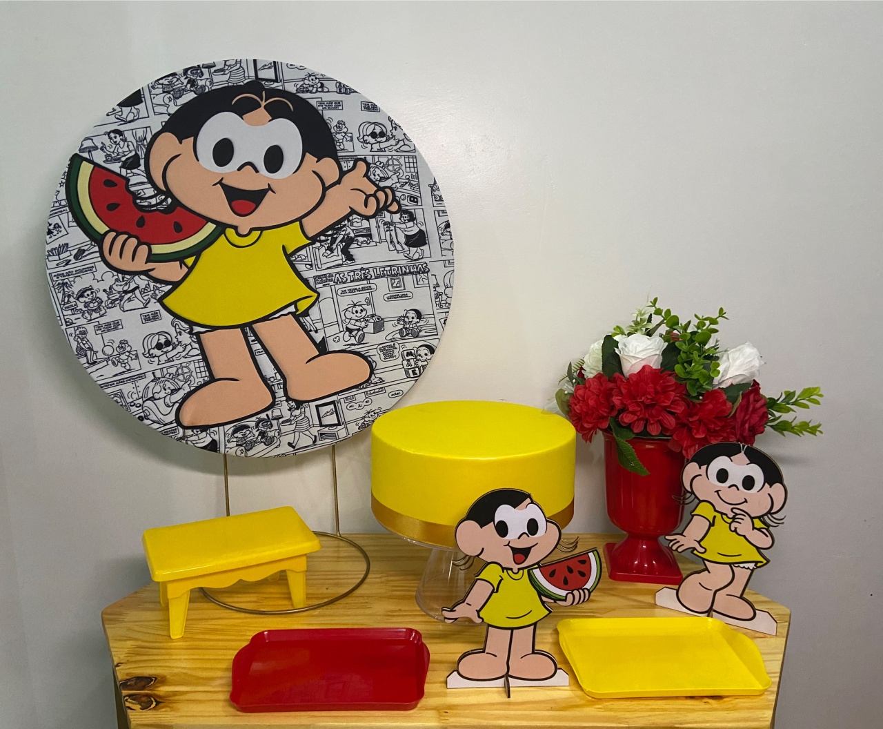 Magali Turma da Monica Kit Festa Na Mesa P - A FESTA E DECORAÇÃO