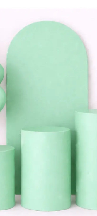 Capa Painel Romano Verde Claro Sálvia 1X2 - A FESTA E DECORAÇÃO