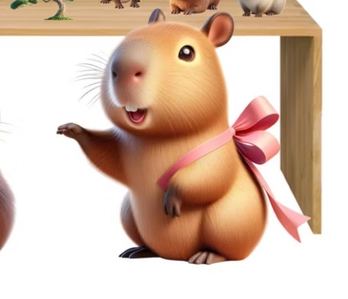 Toten Capivara Menina 60Cm - A FESTA E DECORAÇÃO
