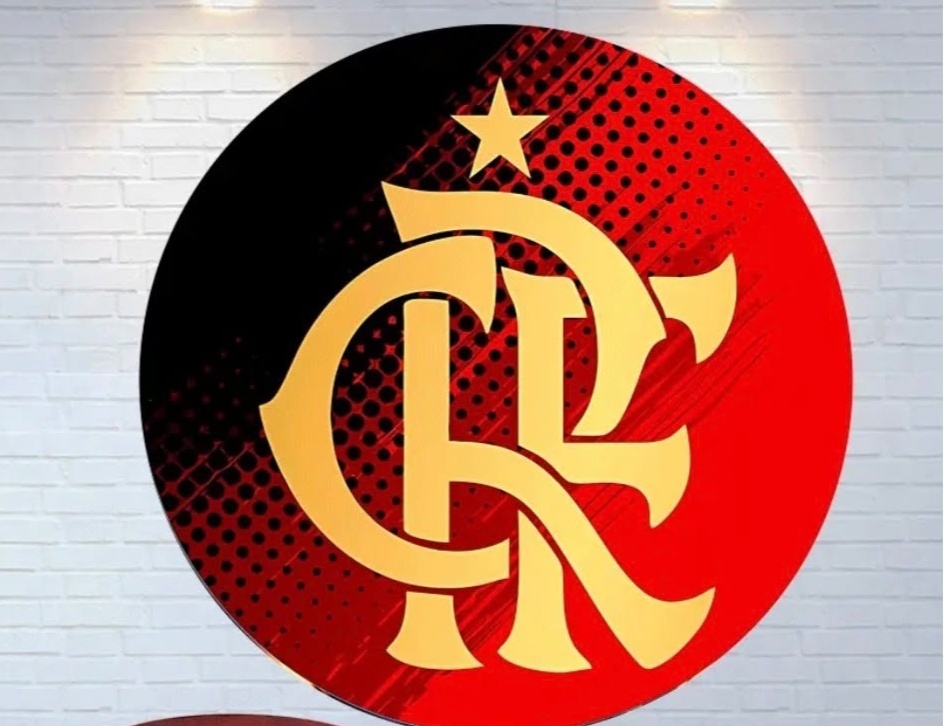 Capa Escudo Flamengo Redondo 1,50 - A FESTA E DECORAÇÃO