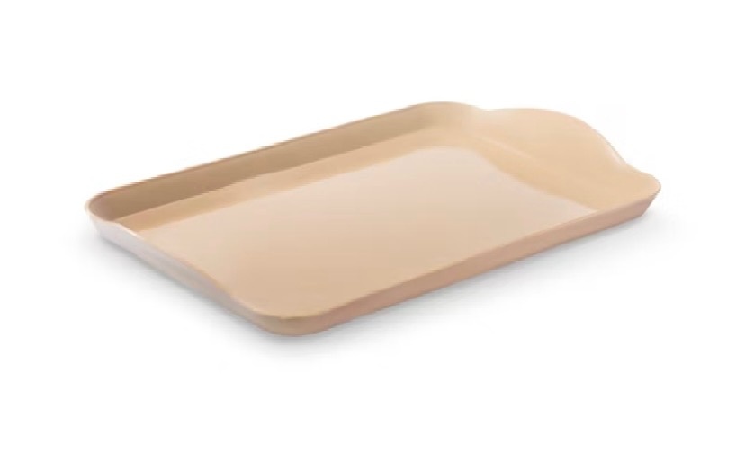 Bandeja Baixa Retangular Noz Moscada 20X13Cm - A FESTA E DECORAÇÃO