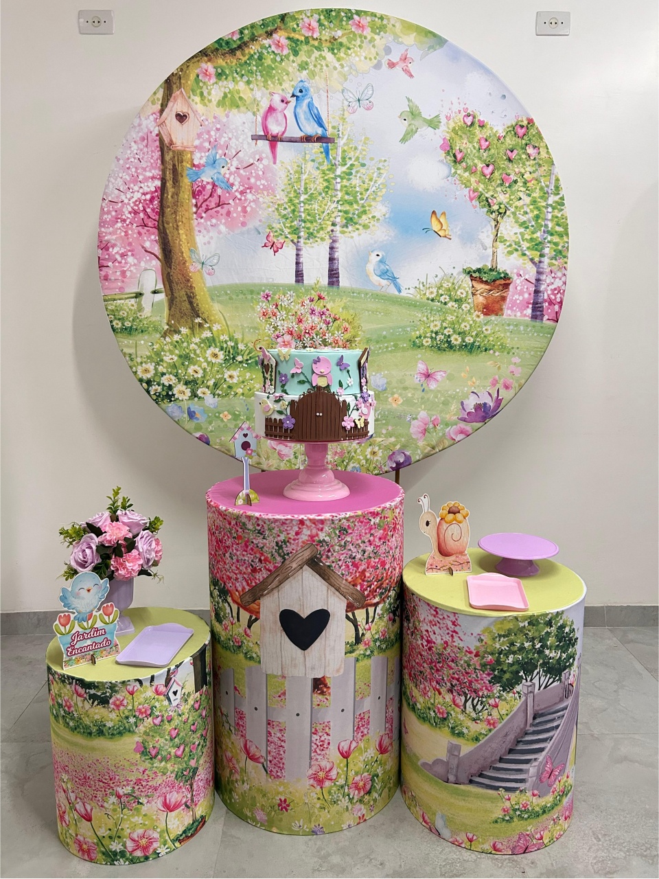 Kit Básico Jardim Encantado   - A FESTA E DECORAÇÃO