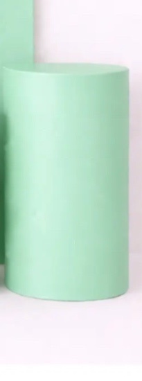 Capa Cilindro P Verde Claro Sálvia - A FESTA E DECORAÇÃO
