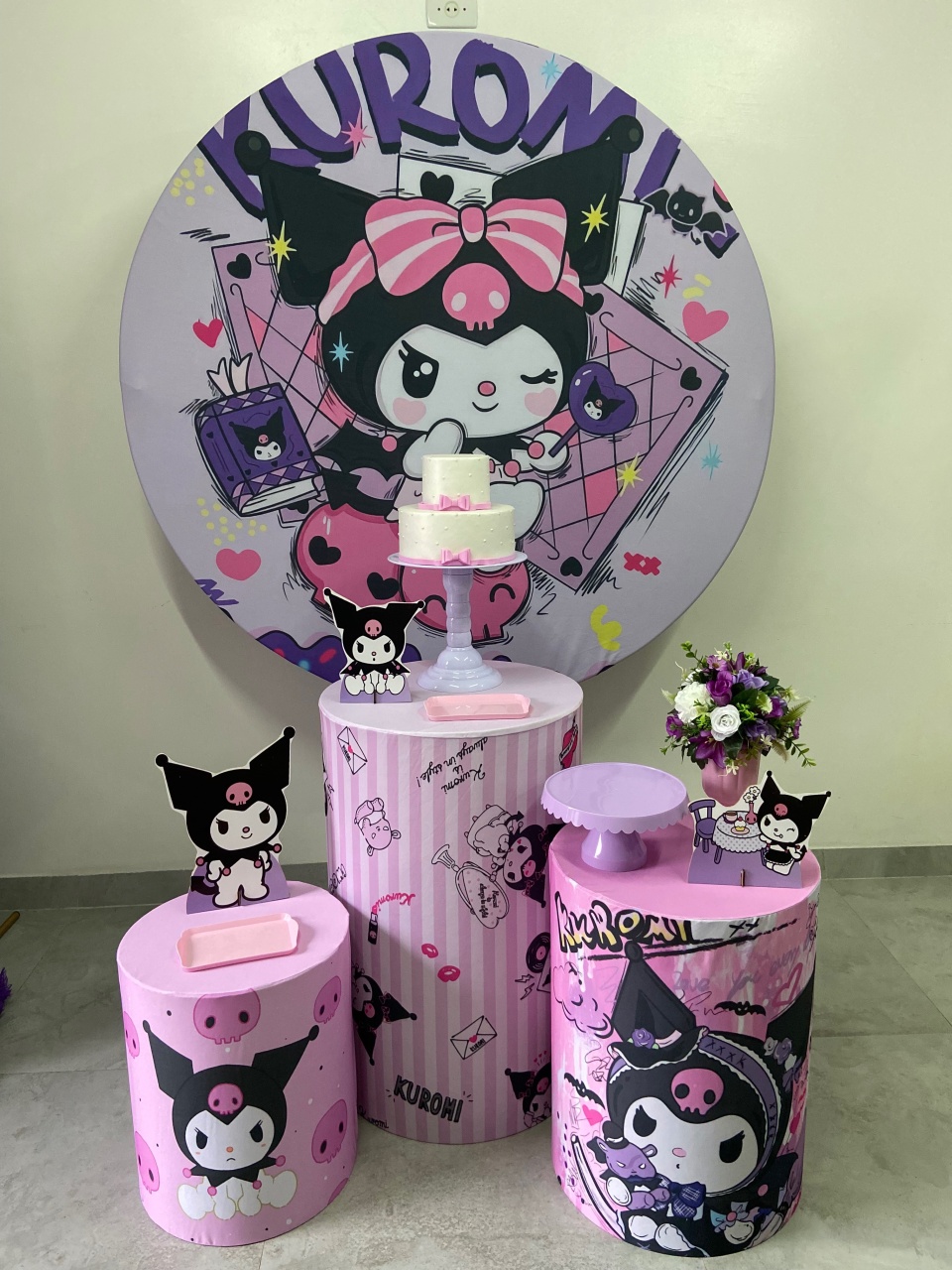 Kit Básico Kuromi - A FESTA E DECORAÇÃO