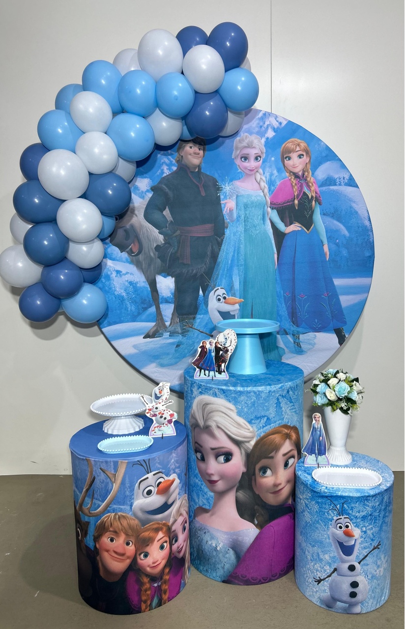 Kit Completo Com Balões Frozen Todos Personagens - A FESTA E DECORAÇÃO