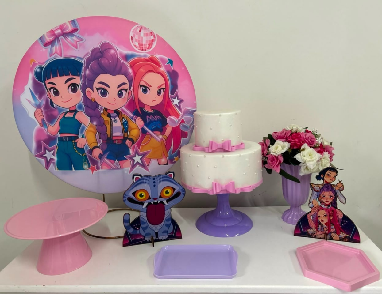 Guerreiras Do K-Pop Festa Na Mesa P - A FESTA E DECORAÇÃO