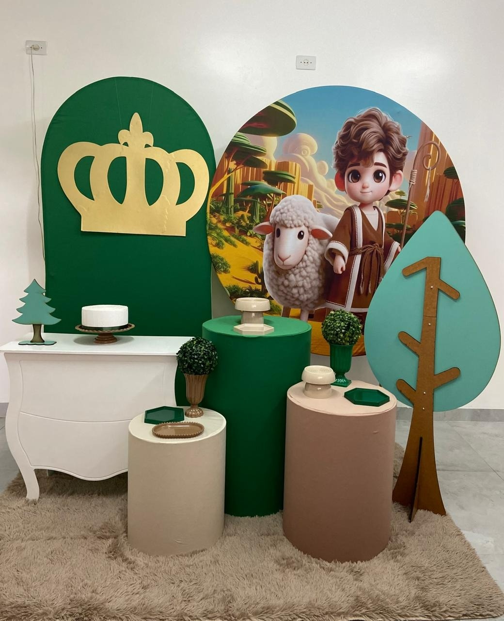  Davi E As Ovelhas Kit  Luxo  - A FESTA E DECORAÇÃO