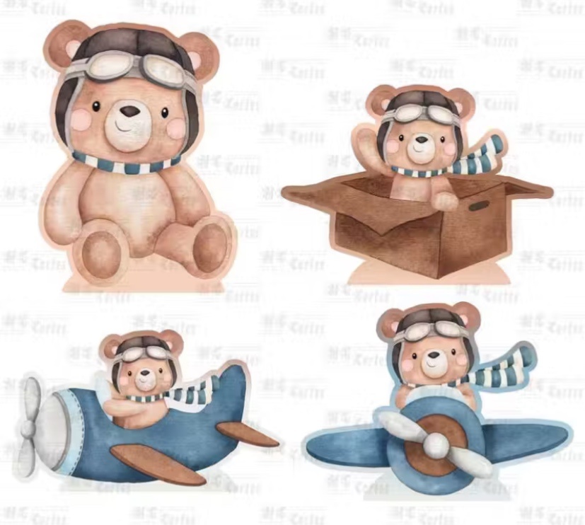 Display Urso Aviador - A FESTA E DECORAÇÃO