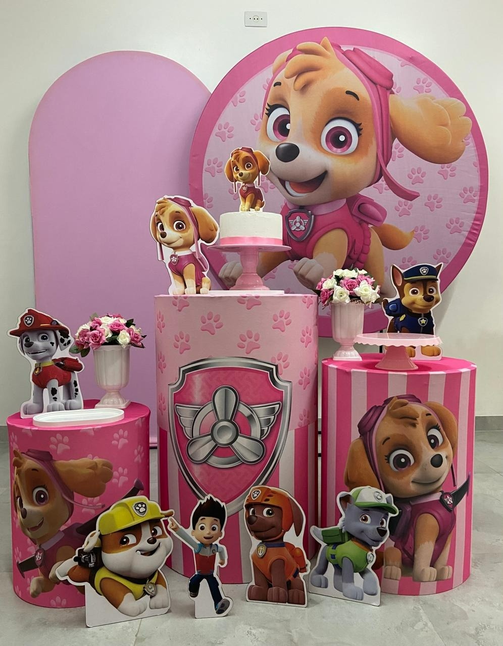 Kit Completo Com Romano Skye Patrulha Canina - A FESTA E DECORAÇÃO