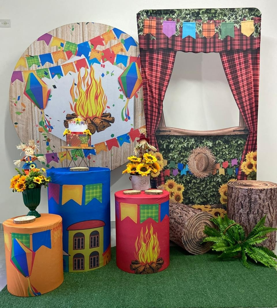  Junino Fogueira Kit Super Luxo - A FESTA E DECORAÇÃO