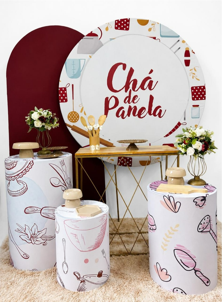 Chá de Panela Vermelho Kit Super Luxo - A FESTA E DECORAÇÃO