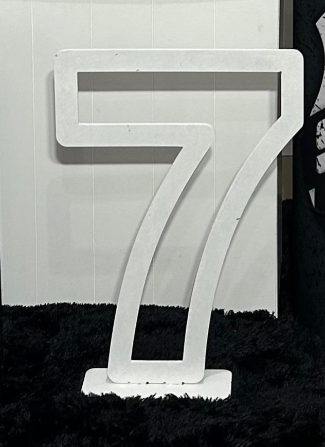 Número 7 de Chão Mdf 60Cm - A FESTA E DECORAÇÃO
